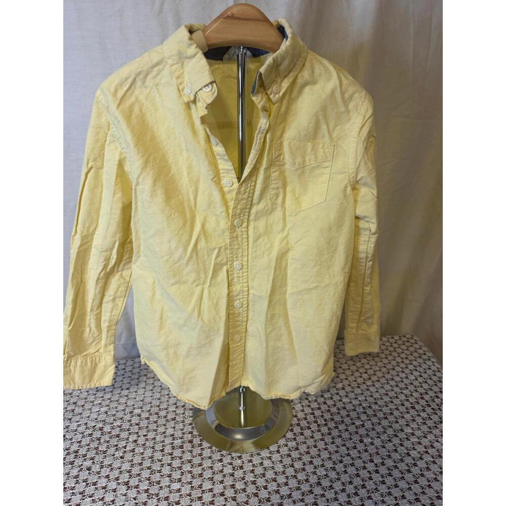 Boys Long Sleeve Shirts Bundle Yellow, Gray, White Size Medium - Picture 5 of 8
